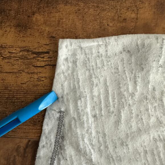 Aeropostale Baseball Tee Shirt Large White Gray Lightweight Boxy Tee Semi Sheer - Picture 7 of 9